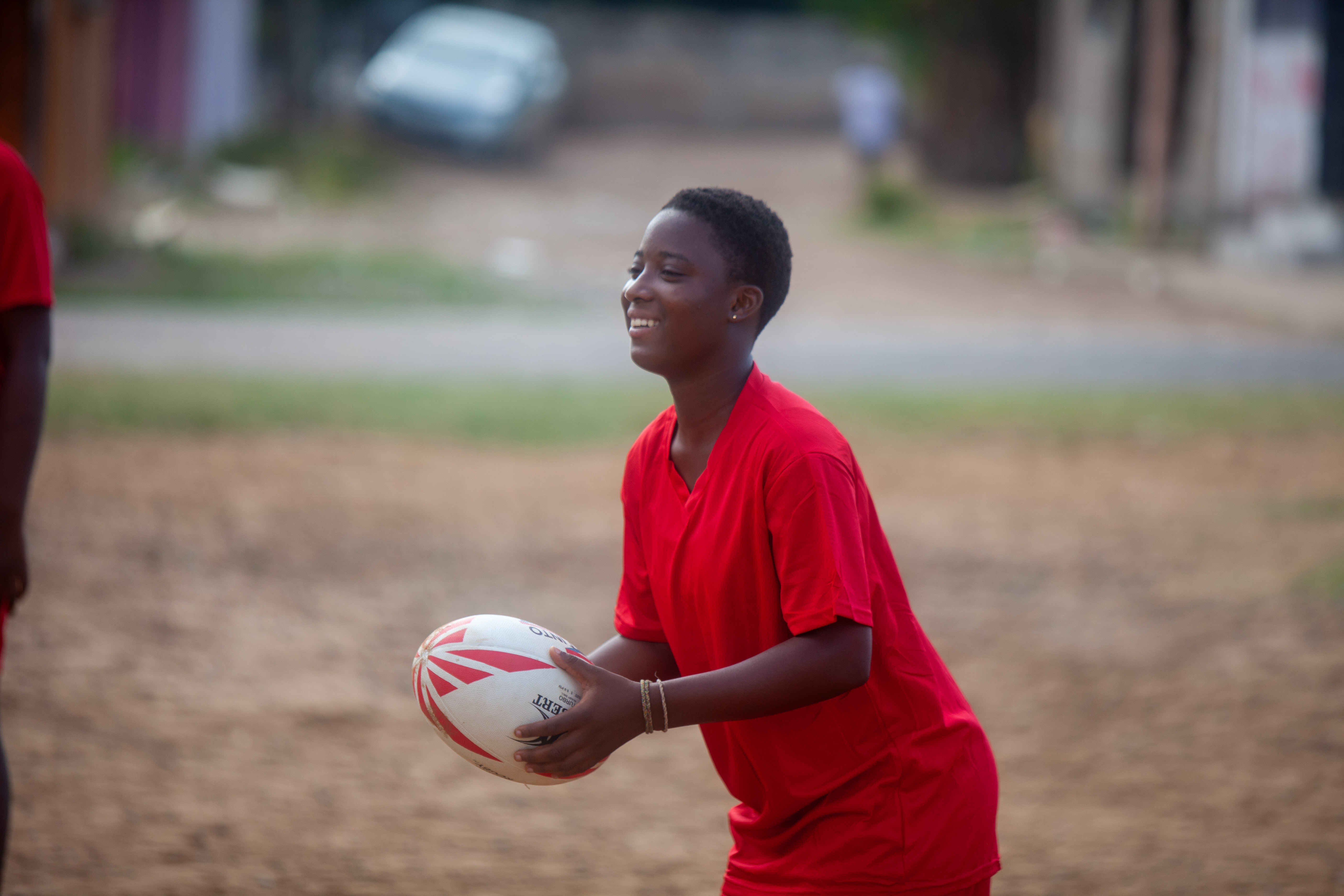 RUGBY RISING PLAY: GHANA RUGBY INTRODUCES RUGBY TO SOUTH LABONE GIRLS TECHNICAL INSTITUTE